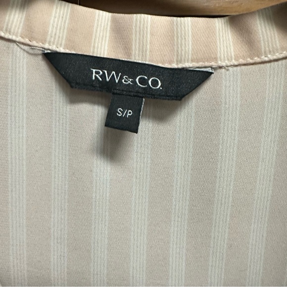 RW&CO - Pink & White Stripes Blouse - Picture 5 of 5